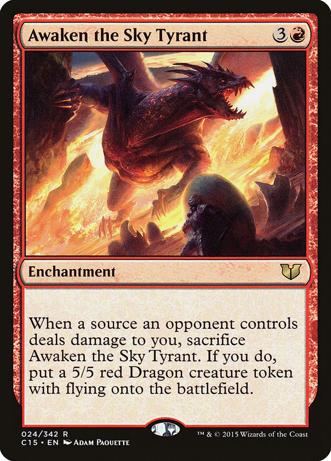 Awaken the Sky Tyrant [Commander 2015] | Chromatic Games