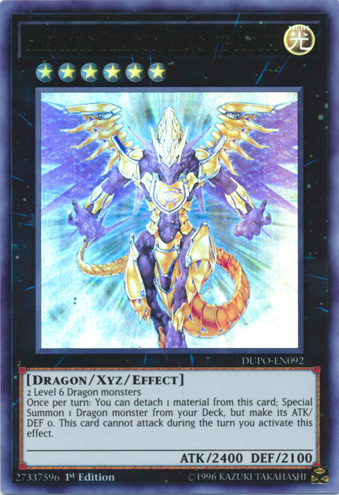 Hieratic Dragon King of Atum [DUPO-EN092] Ultra Rare | Chromatic Games