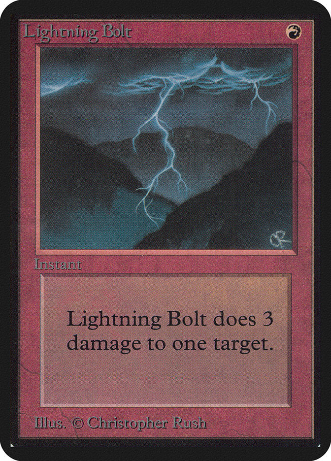 Lightning Bolt [Alpha Edition] | Chromatic Games