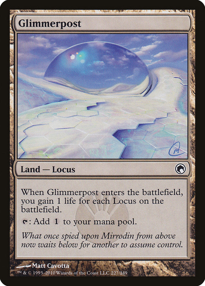 Glimmerpost [Scars of Mirrodin] | Chromatic Games