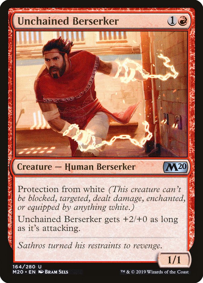 Unchained Berserker [Core Set 2020] | Chromatic Games