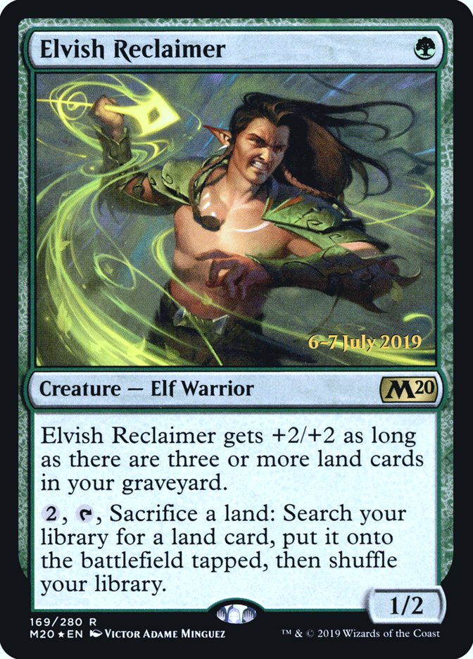 Elvish Reclaimer [Core Set 2020 Prerelease Promos] | Chromatic Games