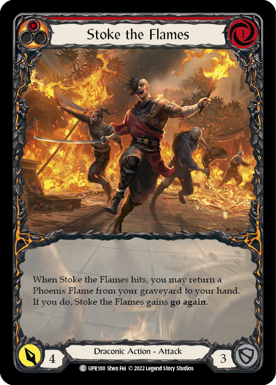 Stoke the Flames (Extended Art) [UPR100] (Uprising)  Rainbow Foil | Chromatic Games