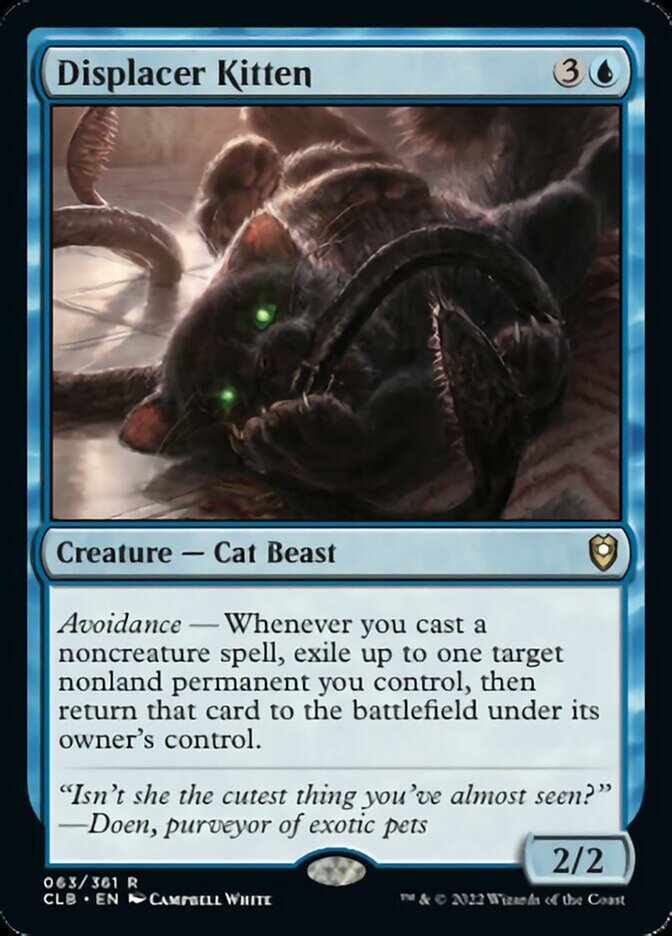 Displacer Kitten [Commander Legends: Battle for Baldur's Gate] | Chromatic Games