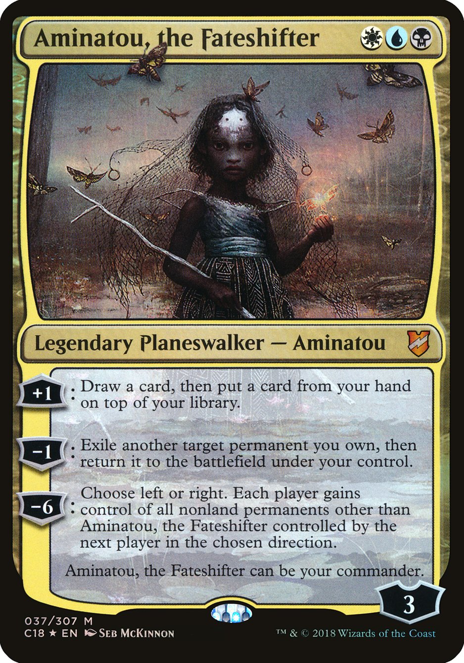 Aminatou, the Fateshifter (Oversized) [Commander 2018 Oversized] | Chromatic Games