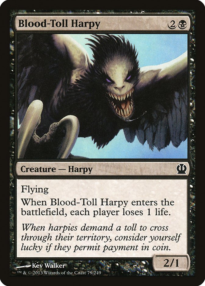 Blood-Toll Harpy [Theros] | Chromatic Games