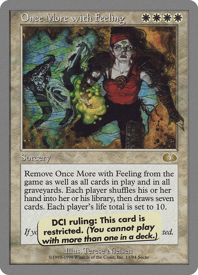 Once More with Feeling [Unglued] | Chromatic Games