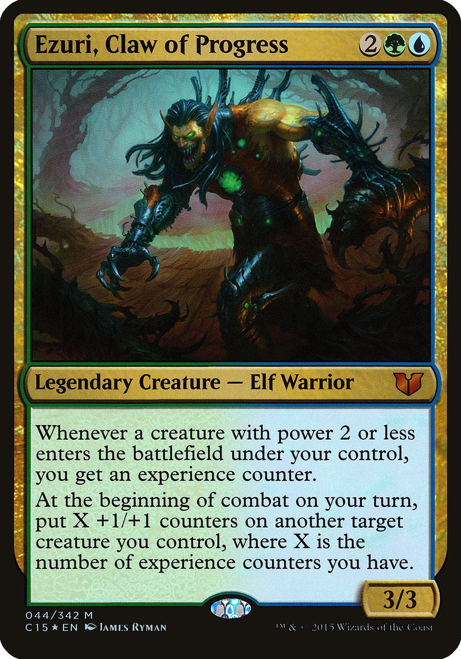 Ezuri, Claw of Progress (Oversized) [Commander 2015 Oversized] | Chromatic Games