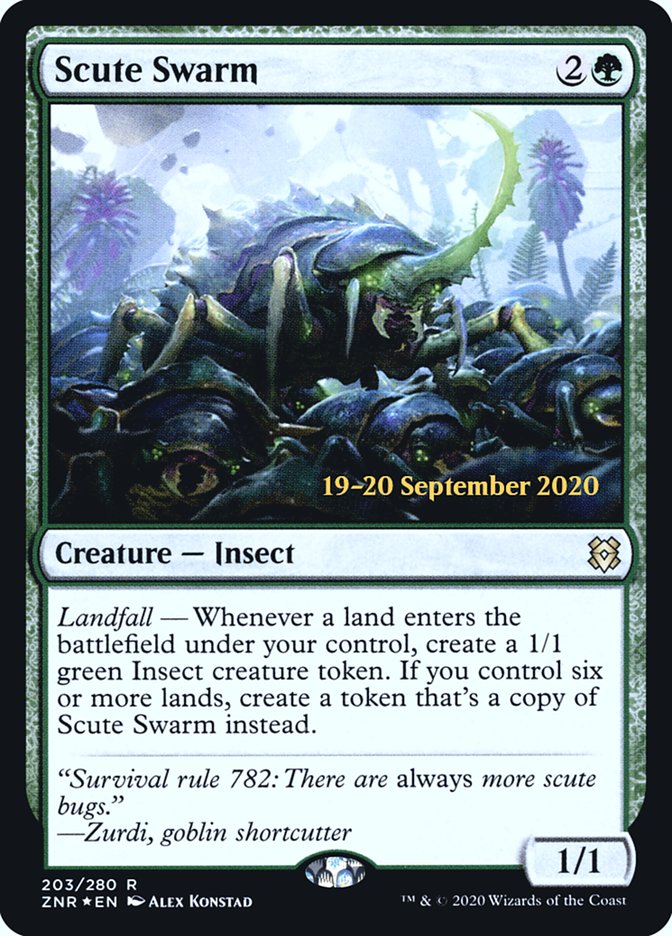 Scute Swarm [Zendikar Rising Prerelease Promos] | Chromatic Games