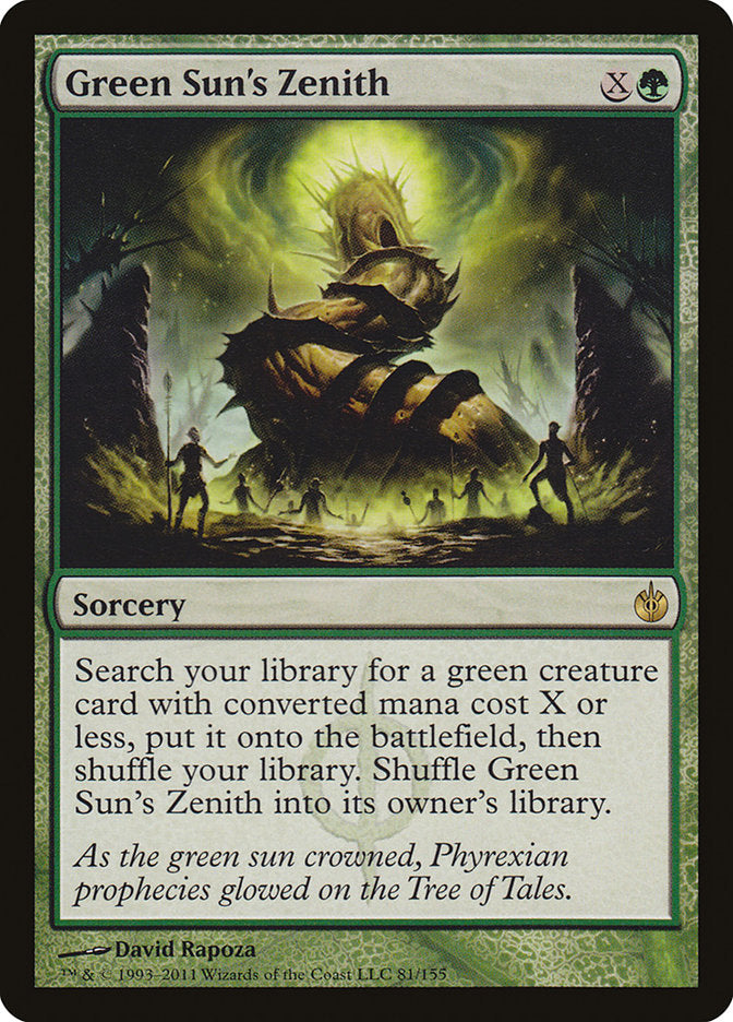 Green Sun's Zenith [Mirrodin Besieged] | Chromatic Games