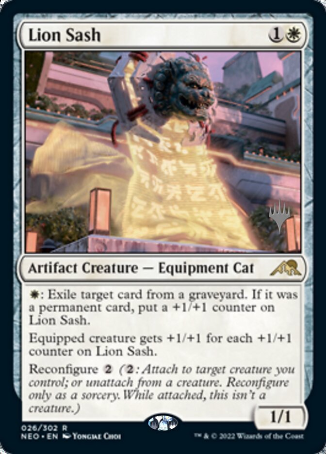 Lion Sash (Promo Pack) [Kamigawa: Neon Dynasty Promos] | Chromatic Games