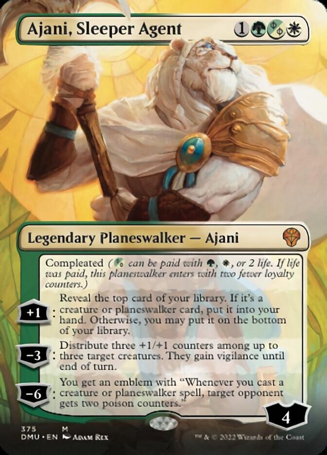 Ajani, Sleeper Agent (Borderless) (375) [Dominaria United] | Chromatic Games