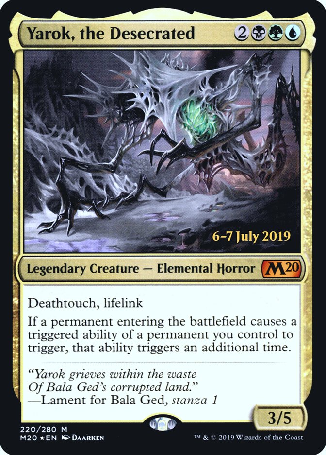 Yarok, the Desecrated [Core Set 2020 Prerelease Promos] | Chromatic Games