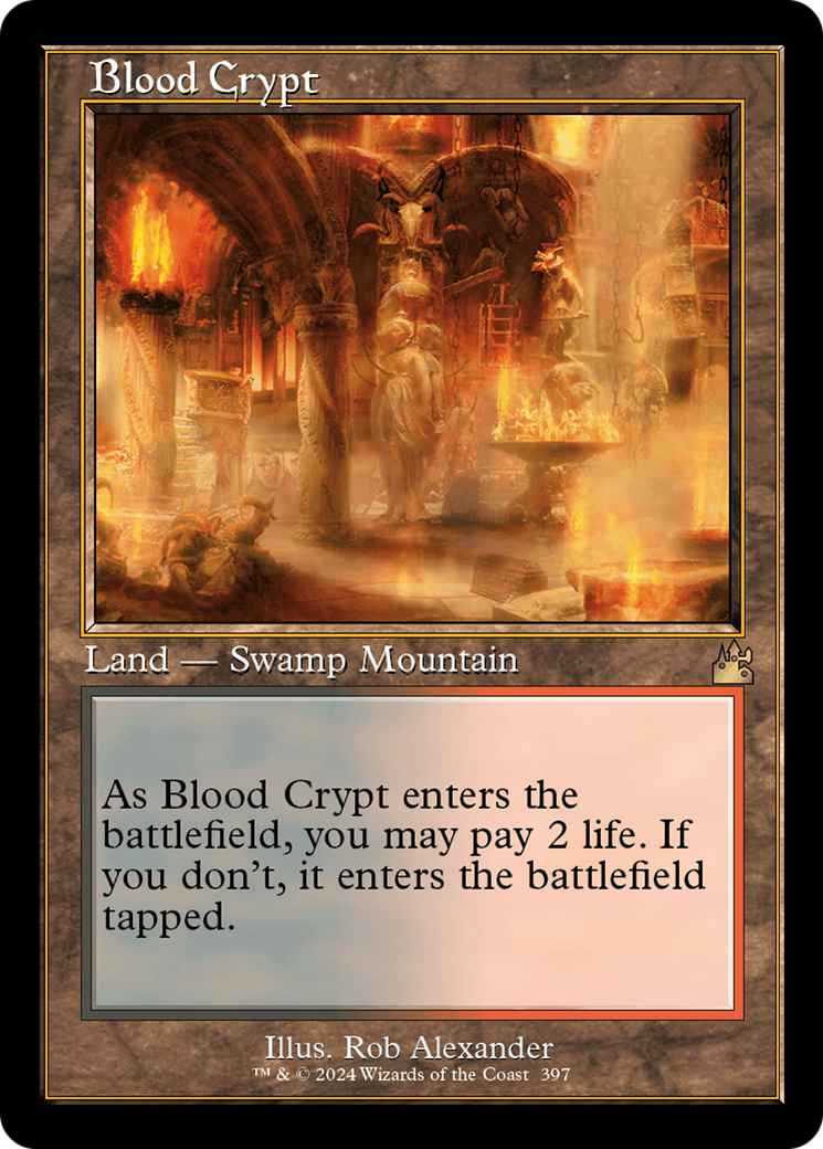 Blood Crypt (Retro) [Ravnica Remastered] | Chromatic Games