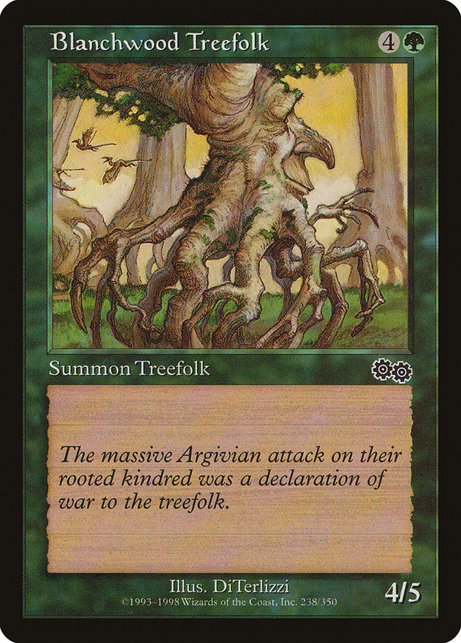 Blanchwood Treefolk [Urza's Saga] | Chromatic Games