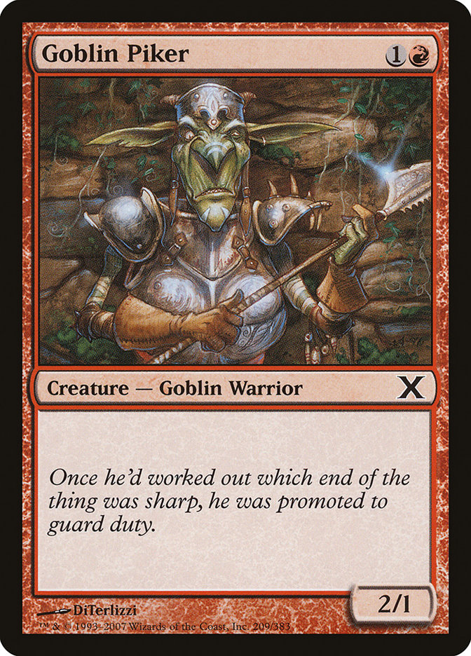 Goblin Piker [Tenth Edition] | Chromatic Games