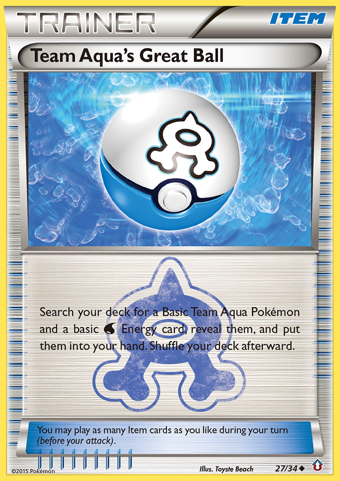 Team Aqua's Great Ball (27/34) [XY: Double Crisis] | Chromatic Games