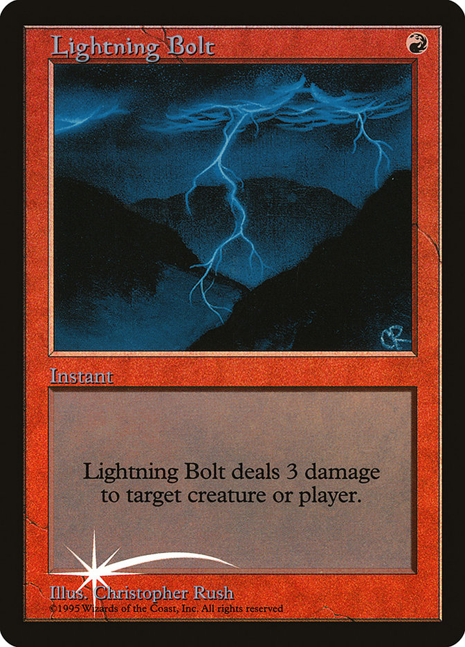 Lightning Bolt [Judge Gift Cards 1998] | Chromatic Games