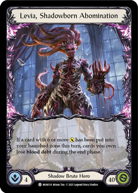 Levia, Shadowborn Abomination // Levia [MON119 // MON120] (Monarch)  1st Edition Normal | Chromatic Games