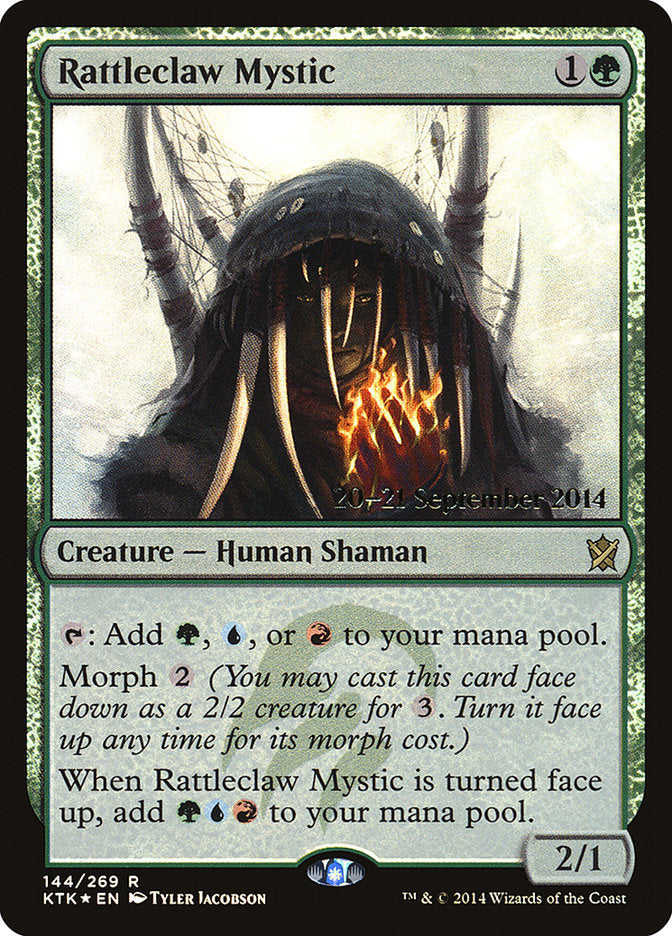 Rattleclaw Mystic [Khans of Tarkir Prerelease Promos] | Chromatic Games