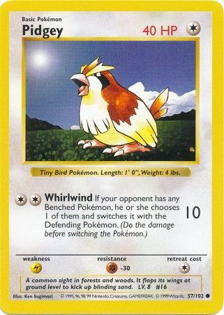 Pidgey [Base Set (Shadowless)] | Chromatic Games