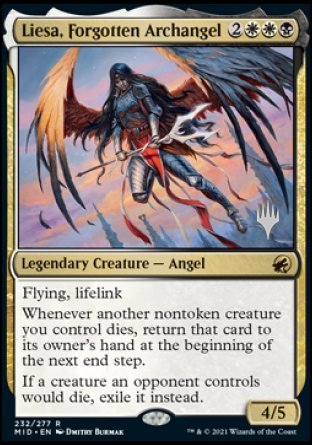 Liesa, Forgotten Archangel (Promo Pack) [Innistrad: Midnight Hunt Promos] | Chromatic Games