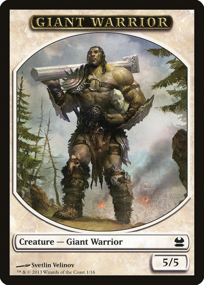 Giant Warrior Token [Modern Masters Tokens] | Chromatic Games