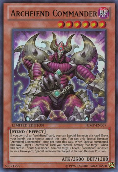 Archfiend Commander [JUMP-EN067] Ultra Rare | Chromatic Games