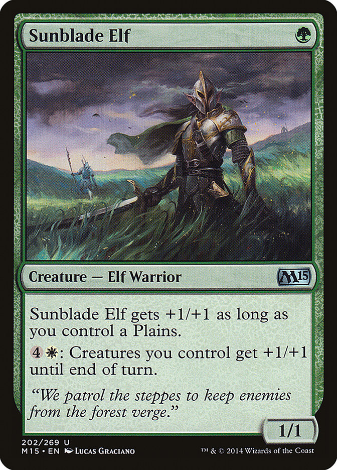 Sunblade Elf [Magic 2015] | Chromatic Games