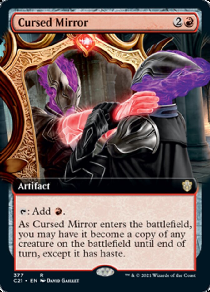 Cursed Mirror (Extended Art) [Commander 2021] | Chromatic Games