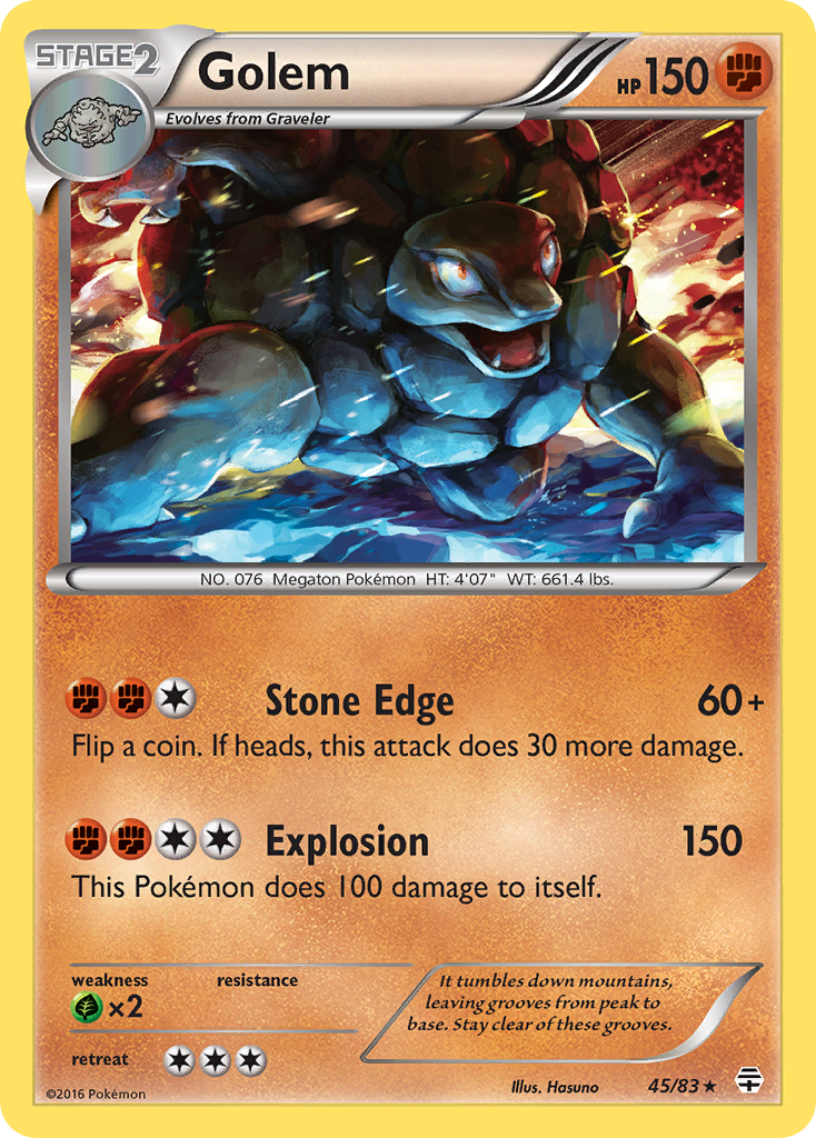 Golem (45/83) [XY: Generations] | Chromatic Games