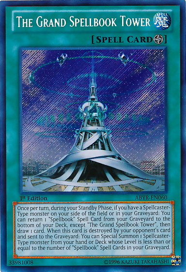 The Grand Spellbook Tower [ABYR-EN060] Secret Rare | Chromatic Games