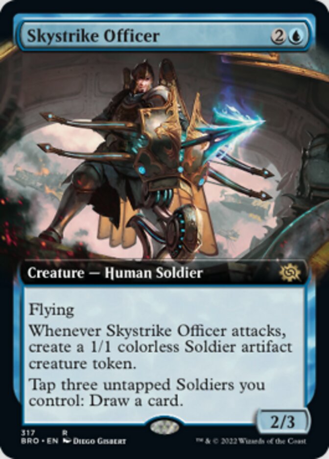 Skystrike Officer (Extended Art) [The Brothers' War] | Chromatic Games