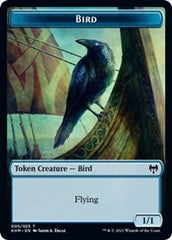 Bird (005) // Soldier Double-Sided Token [Kaldheim Commander Tokens] | Chromatic Games