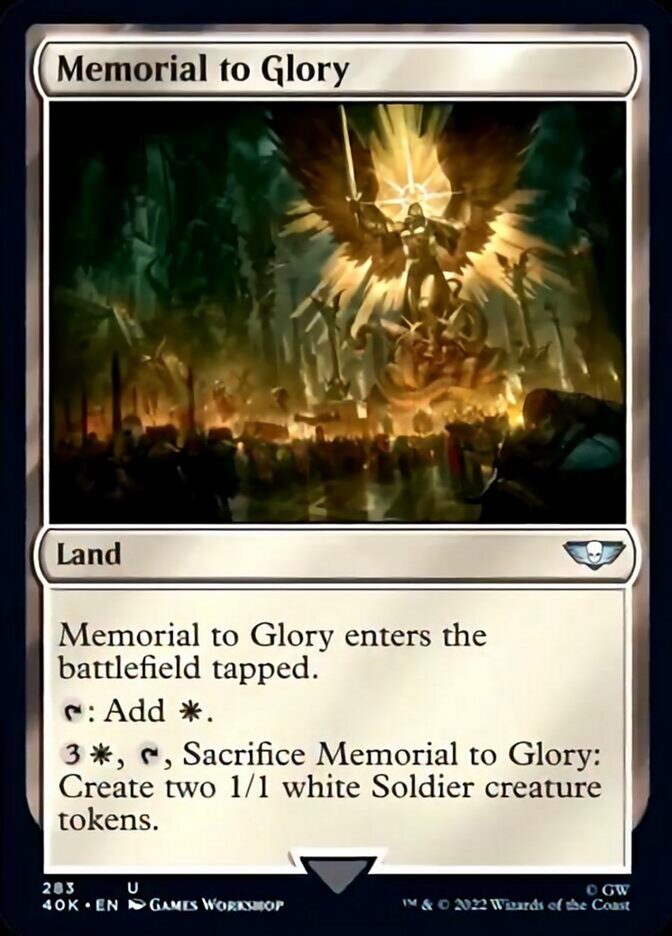 Memorial to Glory (Surge Foil) [Warhammer 40,000] | Chromatic Games