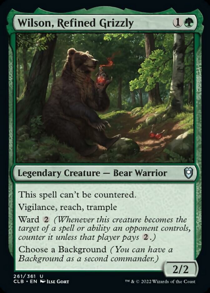 Wilson, Refined Grizzly [Commander Legends: Battle for Baldur's Gate] | Chromatic Games