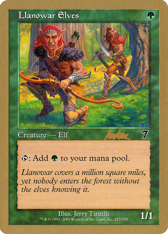 Llanowar Elves (Brian Kibler) [World Championship Decks 2002] | Chromatic Games