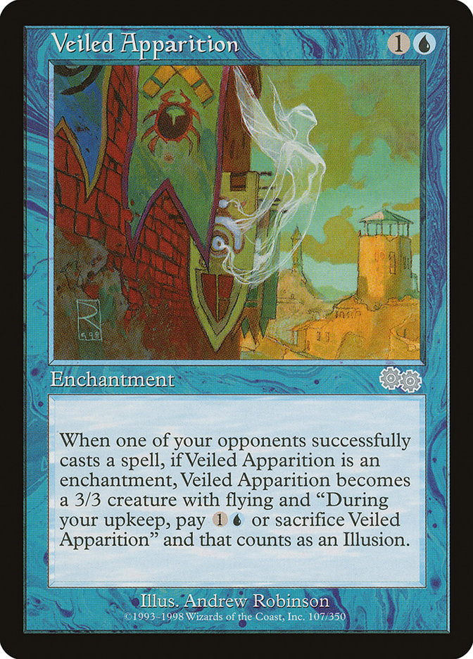 Veiled Apparition [Urza's Saga] | Chromatic Games