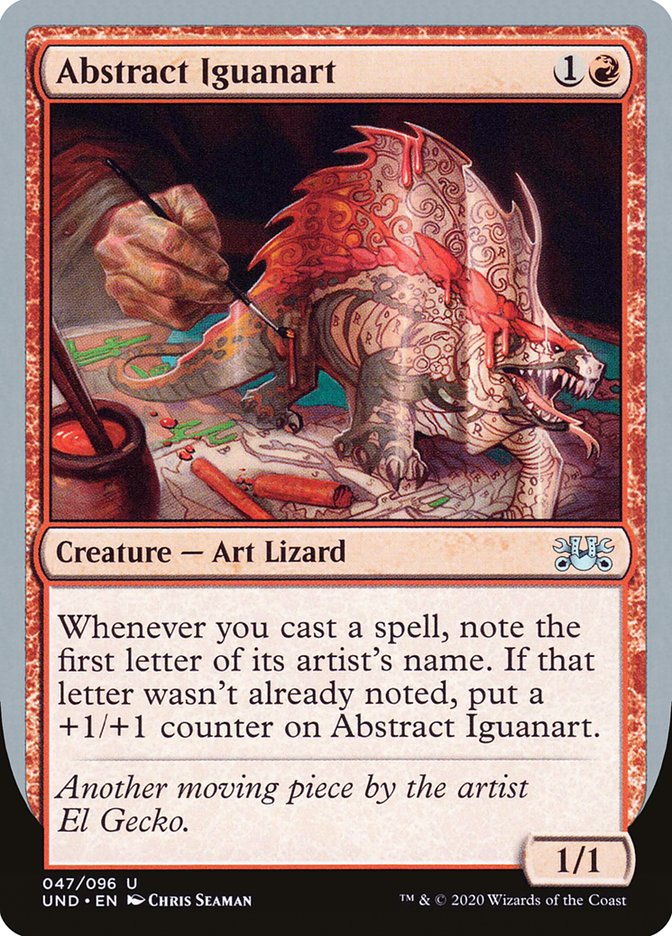 Abstract Iguanart [Unsanctioned] | Chromatic Games