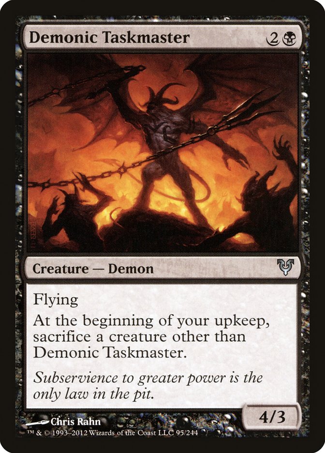 Demonic Taskmaster [Avacyn Restored] | Chromatic Games