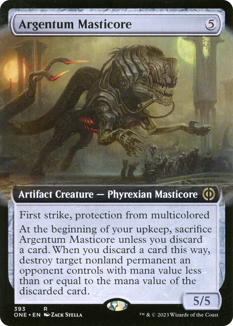 Argentum Masticore (Extended Art) [Phyrexia: All Will Be One] | Chromatic Games