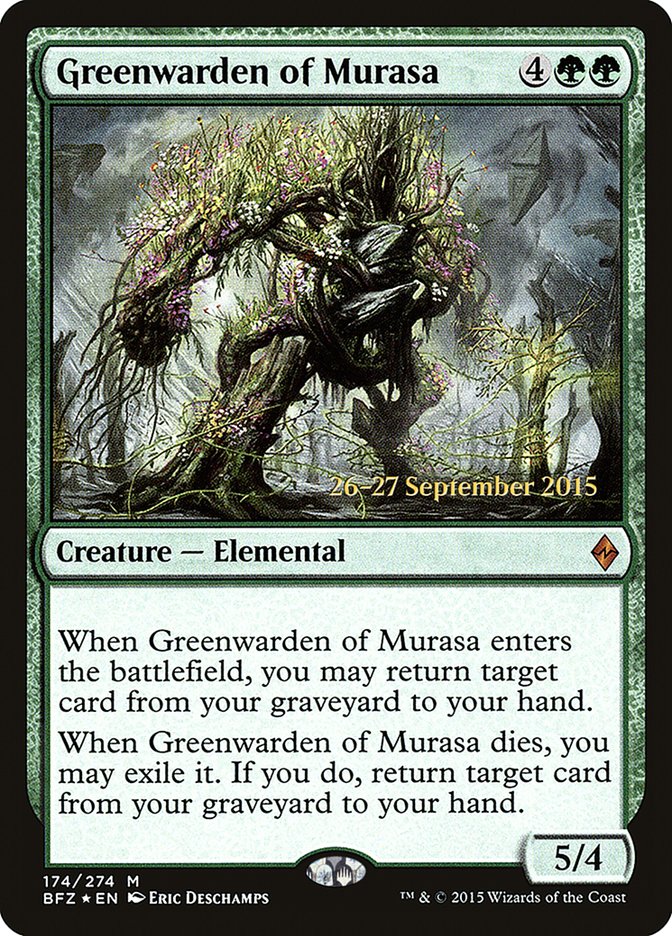 Greenwarden of Murasa [Battle for Zendikar Prerelease Promos] | Chromatic Games