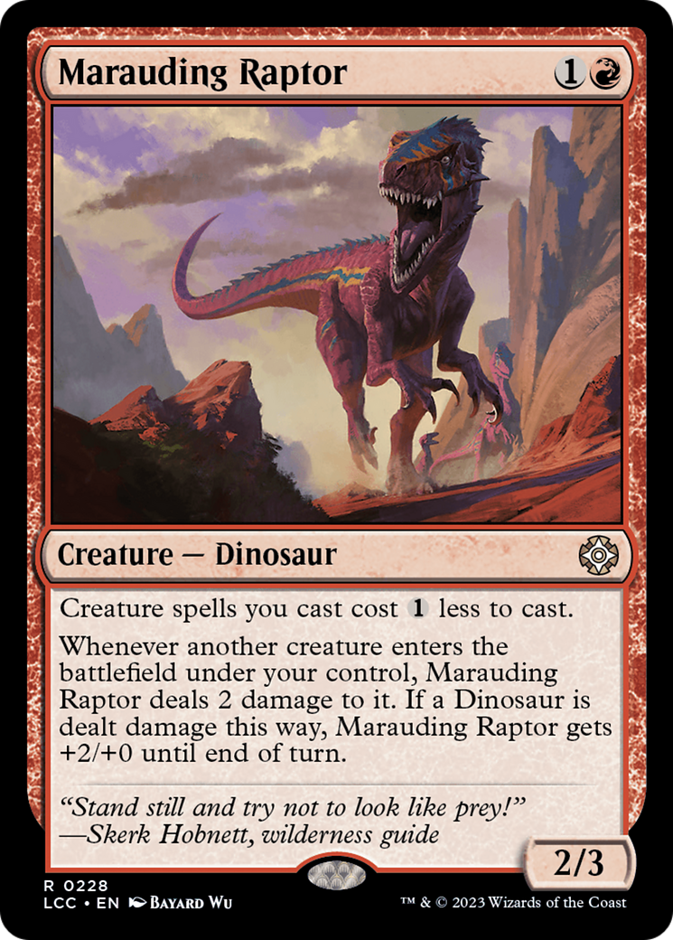 Marauding Raptor [The Lost Caverns of Ixalan Commander] | Chromatic Games