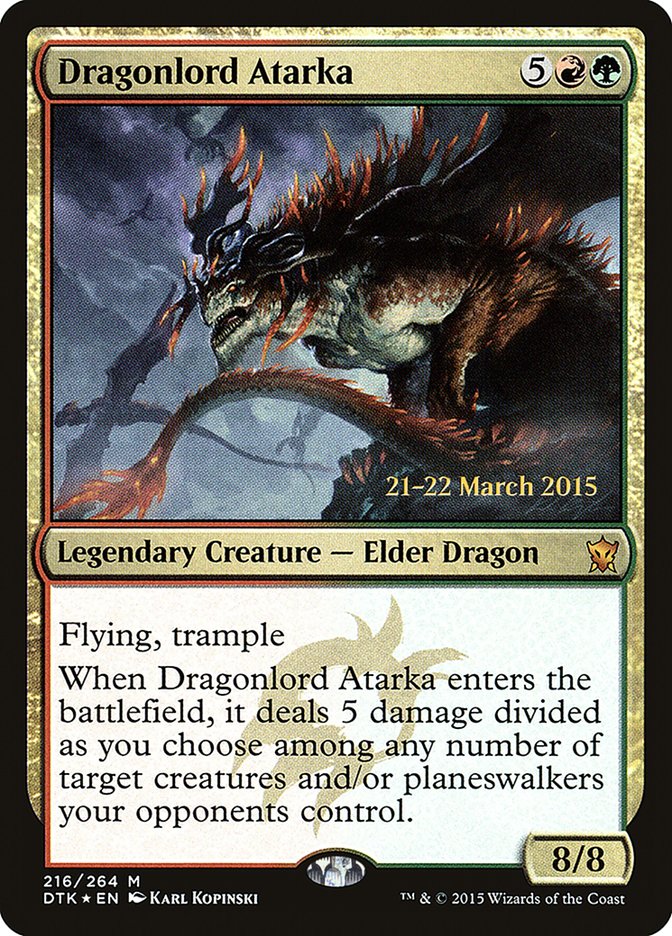 Dragonlord Atarka [Dragons of Tarkir Prerelease Promos] | Chromatic Games