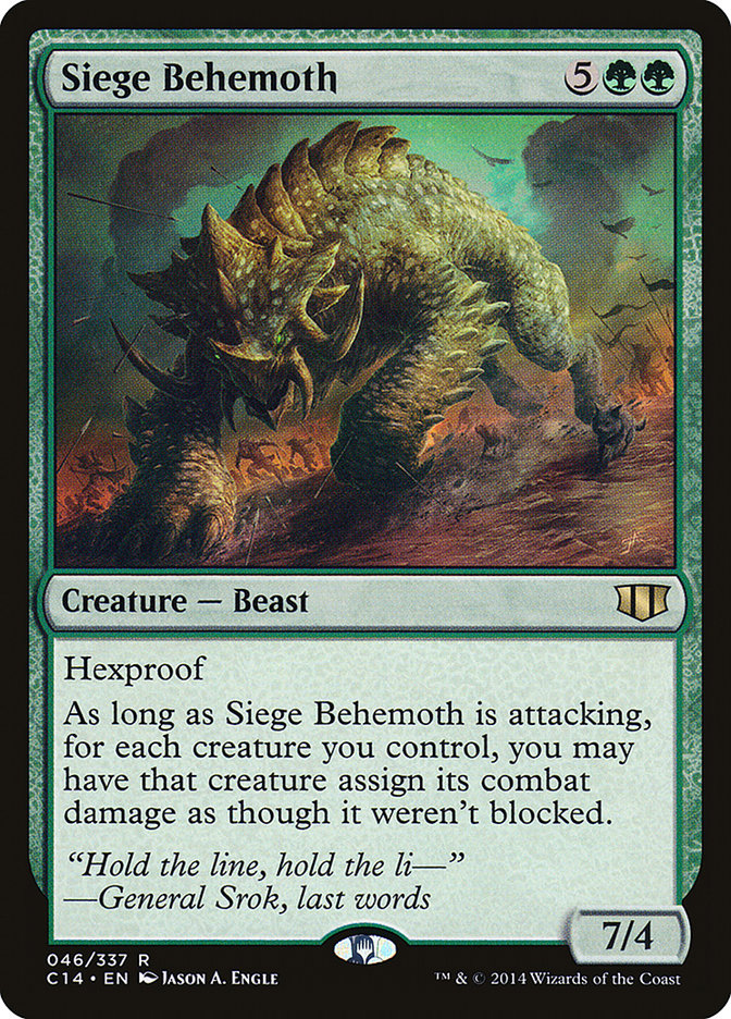 Siege Behemoth [Commander 2014] | Chromatic Games