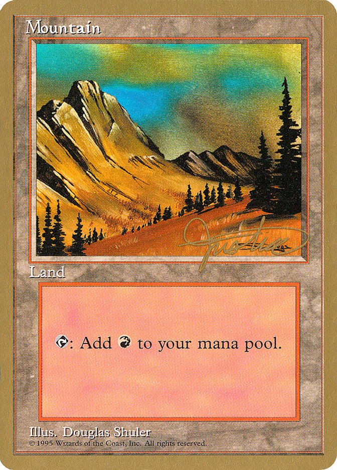 Mountain (mj375) (Mark Justice) [Pro Tour Collector Set] | Chromatic Games