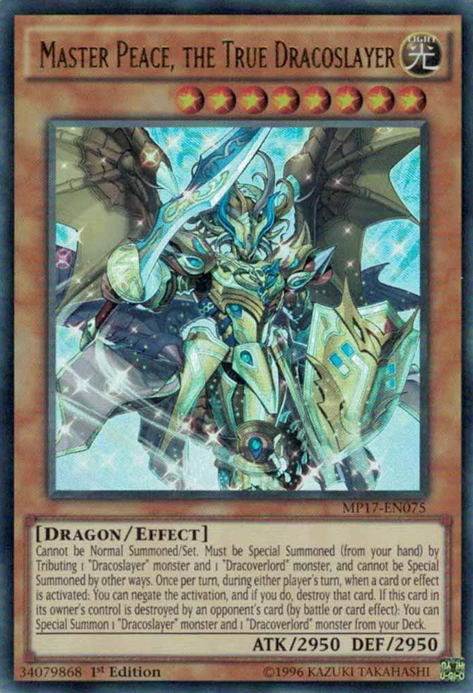 Master Peace, the True Dracoslayer [MP17-EN075] Ultra Rare | Chromatic Games