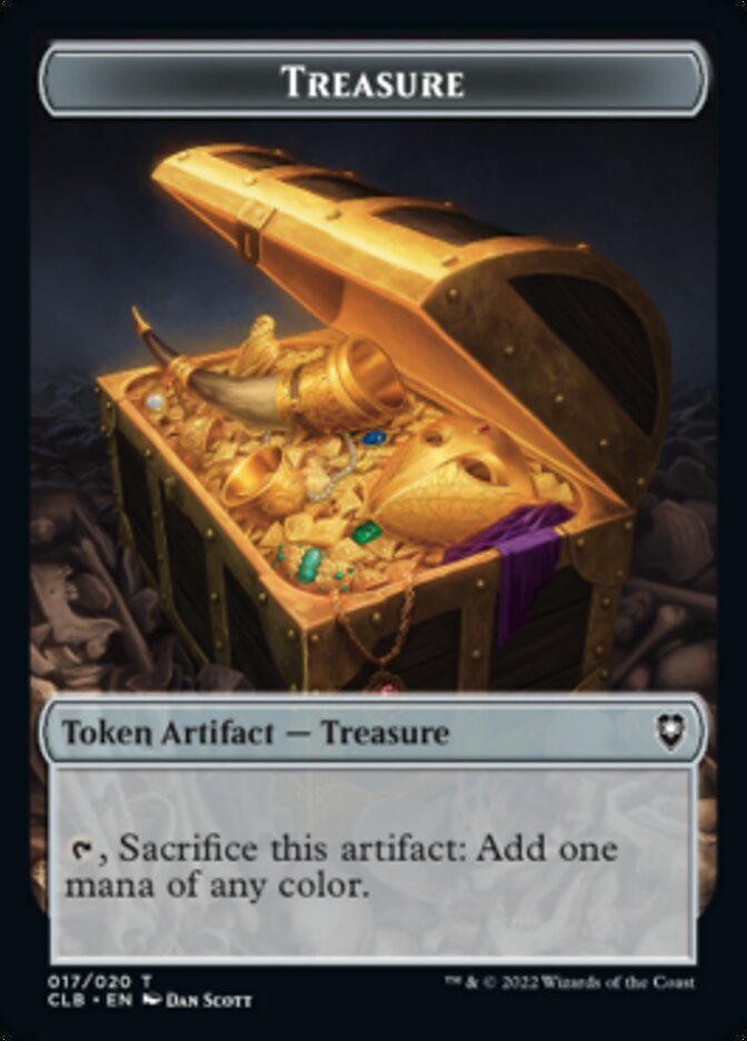 Treasure // Copy Double-Sided Token [Commander Legends: Battle for Baldur's Gate Tokens] | Chromatic Games