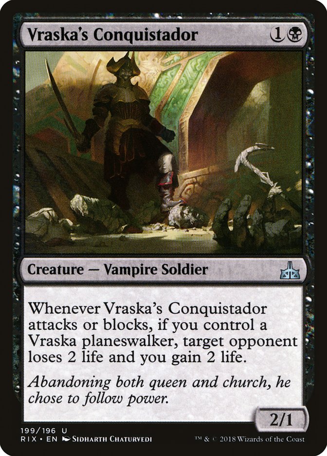 Vraska's Conquistador [Rivals of Ixalan] | Chromatic Games