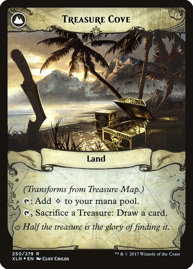 Treasure Map // Treasure Cove [Ixalan Prerelease Promos] | Chromatic Games